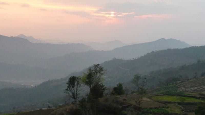 Zonsondergang Gorkha