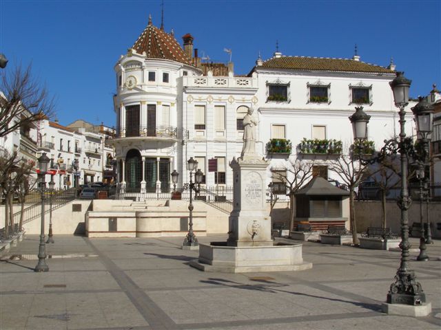 plein centrum Aracena in Andalusie